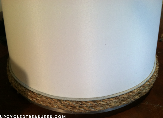 Here is a tutorial on how to make your own DIY Nautical Rope Lamp Shade and how I was able to recover from a Pinterest FAIL. UpcycledTreasures.com