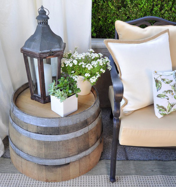 Are you looking for a rustic vibe to ad to your space? Check out some of these great ideas for decorating with Wood Barrels. allseasonshomeimprovement