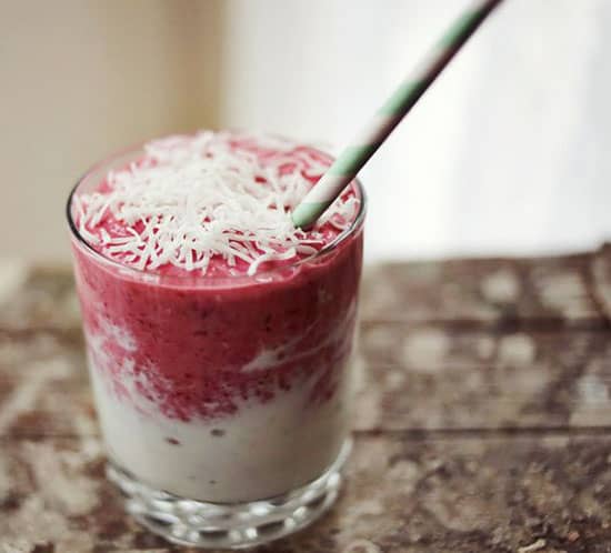 raspberry coconut smoothie summer drink recipes