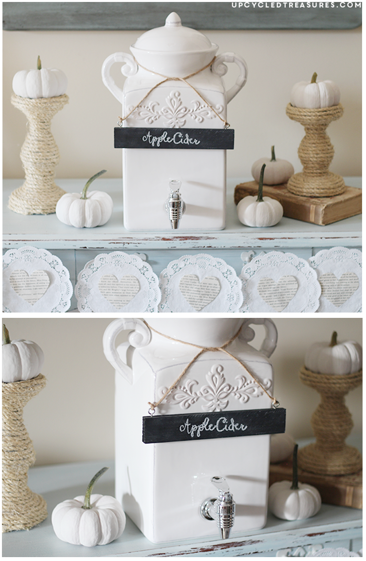Such a clever way to create DIY beverage tags using wood shims and chalkboard paint. These would be perfect for any beverage station!