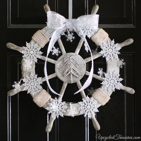 10 DIY Christmas Wreath Ideas - Check out my DIY Nautical Christmas Wreath as well as Christmas Wreath Inspiration from 9 other fantastical bloggers!
