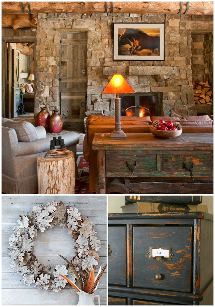 A few of my favorite finds around the web including a gorgeous log cabin, birch bark leaf, and how to bleach pinecones. 