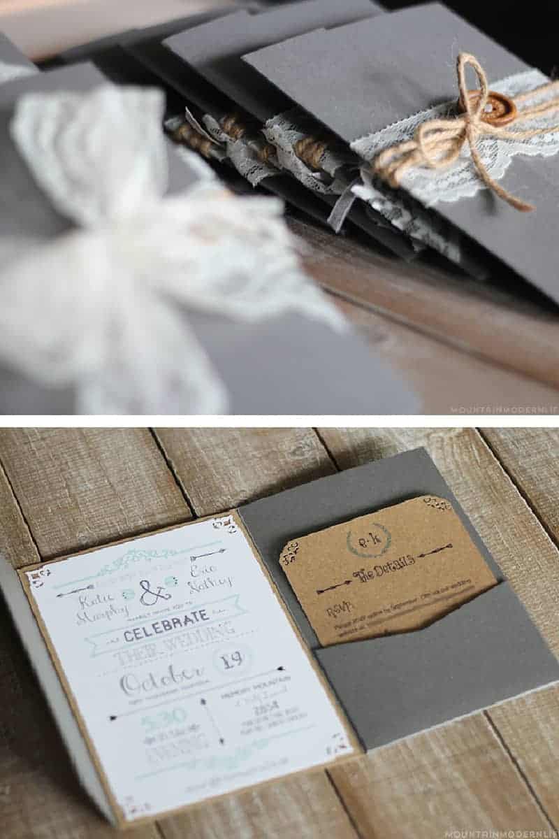Recently engaged and planning a rustic or vintage-inspired wedding? Download this FREE Wedding Invitation Template and print out as many as you need!