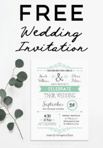 Planning a vintage-inspired or rustic wedding? Download this FREE DIY Rustic Wedding Invitation Template from MountainModernLife.com!