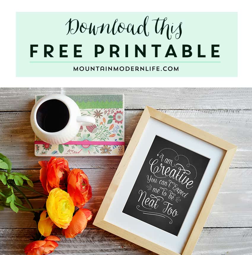 FREE Chalkboard Printable