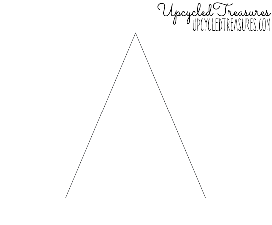 Looking to spruce up your walls in a rental property? Check out how to create a temporary DIY triangle accent wall for Less than $3! UpcycledTreasures.com