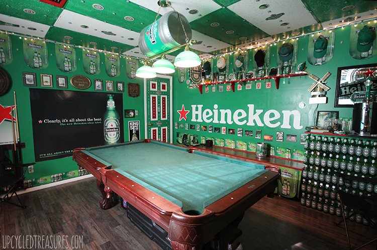 Excellent Condition Heineken Original 1970/80s HEINEKEN Man Cave \ Garden BAR TOWEL 