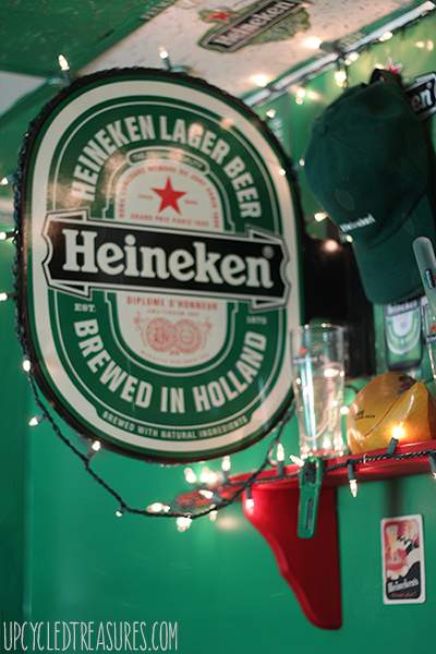 The Heineken Man Cave - Inspired by the Heineken Closet Commercial - UpcycledTreasures.com