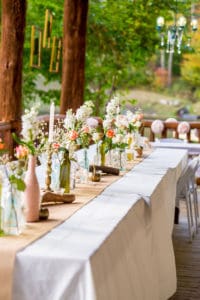 I LOVE the idea of scattering tiny white pumpkins throughout our wedding for a bit of whimsy and romance! Check out these Pumpkin Wedding Decor Ideas.