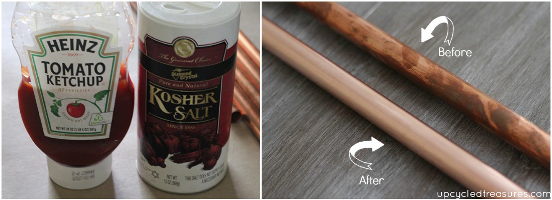cleaning-copper-with-ketchup-kosher-salt-upcycledtreasures