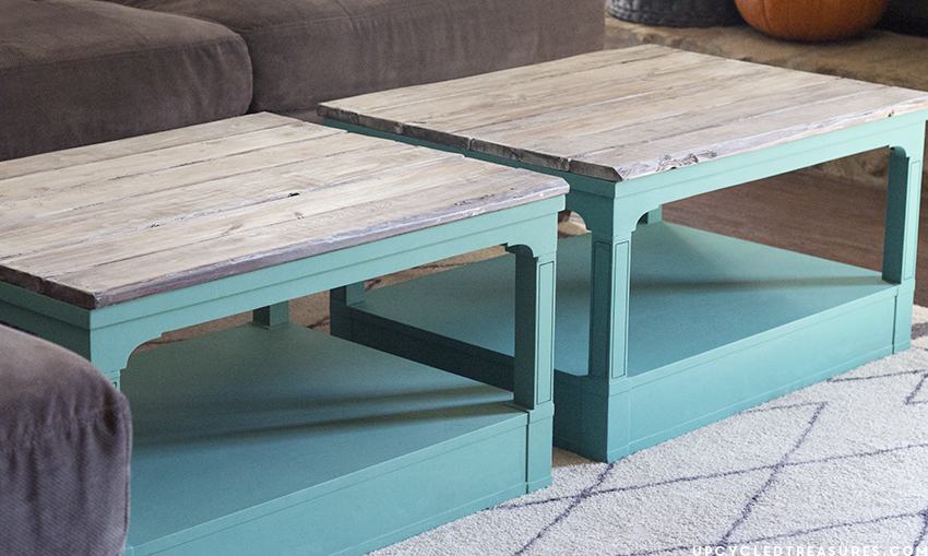 Ever thought about using Chalk Paint? If so check out this examination of its uses on these Upcycled Coffee Tables! UpcycledTreasures.com