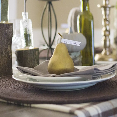 Rustic Give Thanks Place Setting