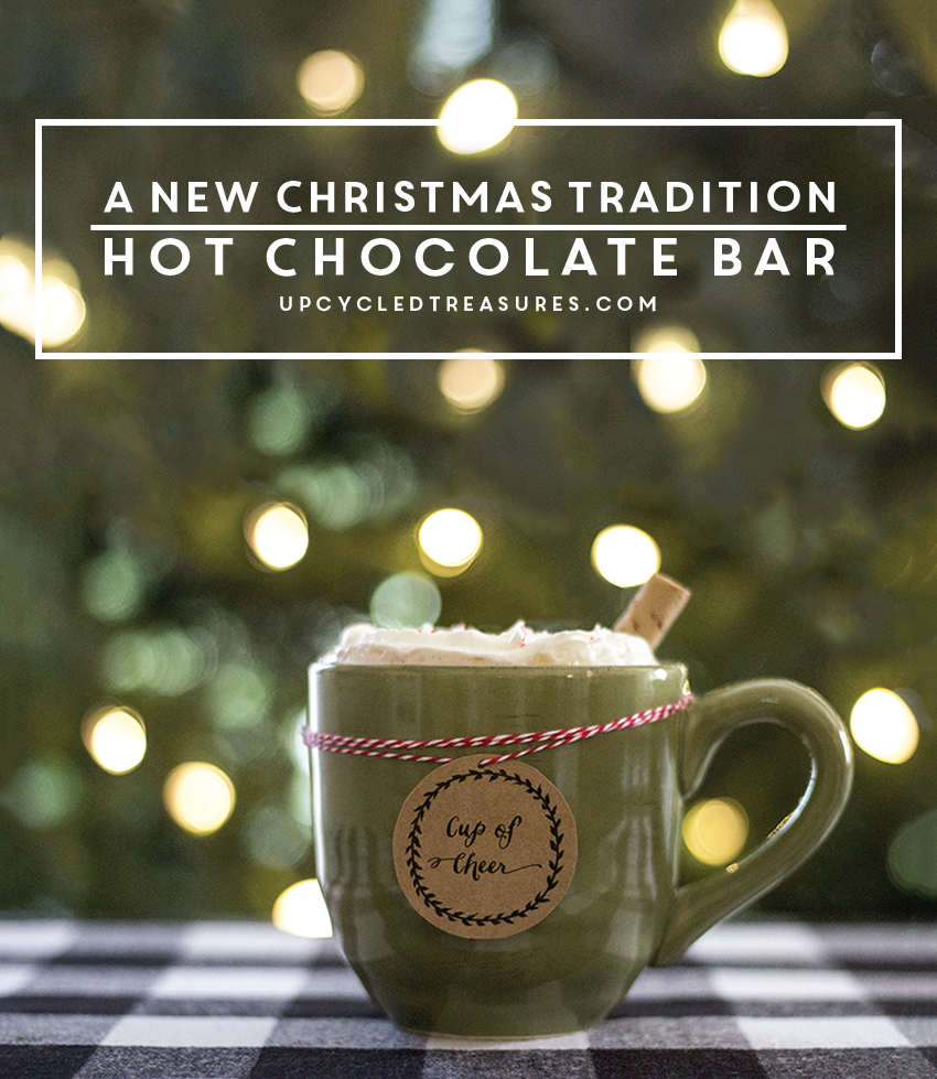 A New Christmas Tradition - Check out my hot chocolate bar station and 25+ other holiday traditions shared by bloggers.
