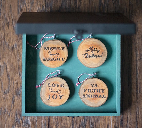 DIY Ornament Gift Box