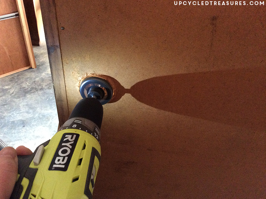 creating-hole-for-electrical-cords-in-armoire-with-hole-saw-drill-bit-upcycledtreasures