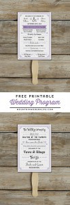 FREE Printable Vintage Inspired Wedding Program Template | MountainModernLife.com