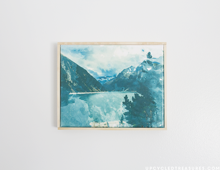 free printable watercolor mountain rustic art. | MountainModernLife.com