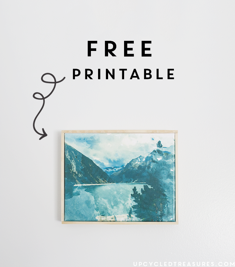 Check out how to Create Easy Canvas Art from a Printed Photo & also download the FREE Printable at the bottom of the page! | MountainModernLife.com