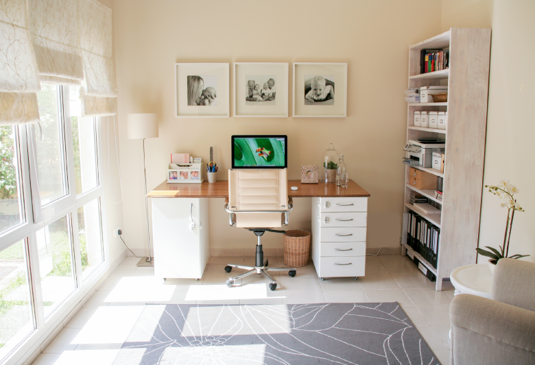 DIY Desk from Kitchen Cabinets | House of Hawkes 