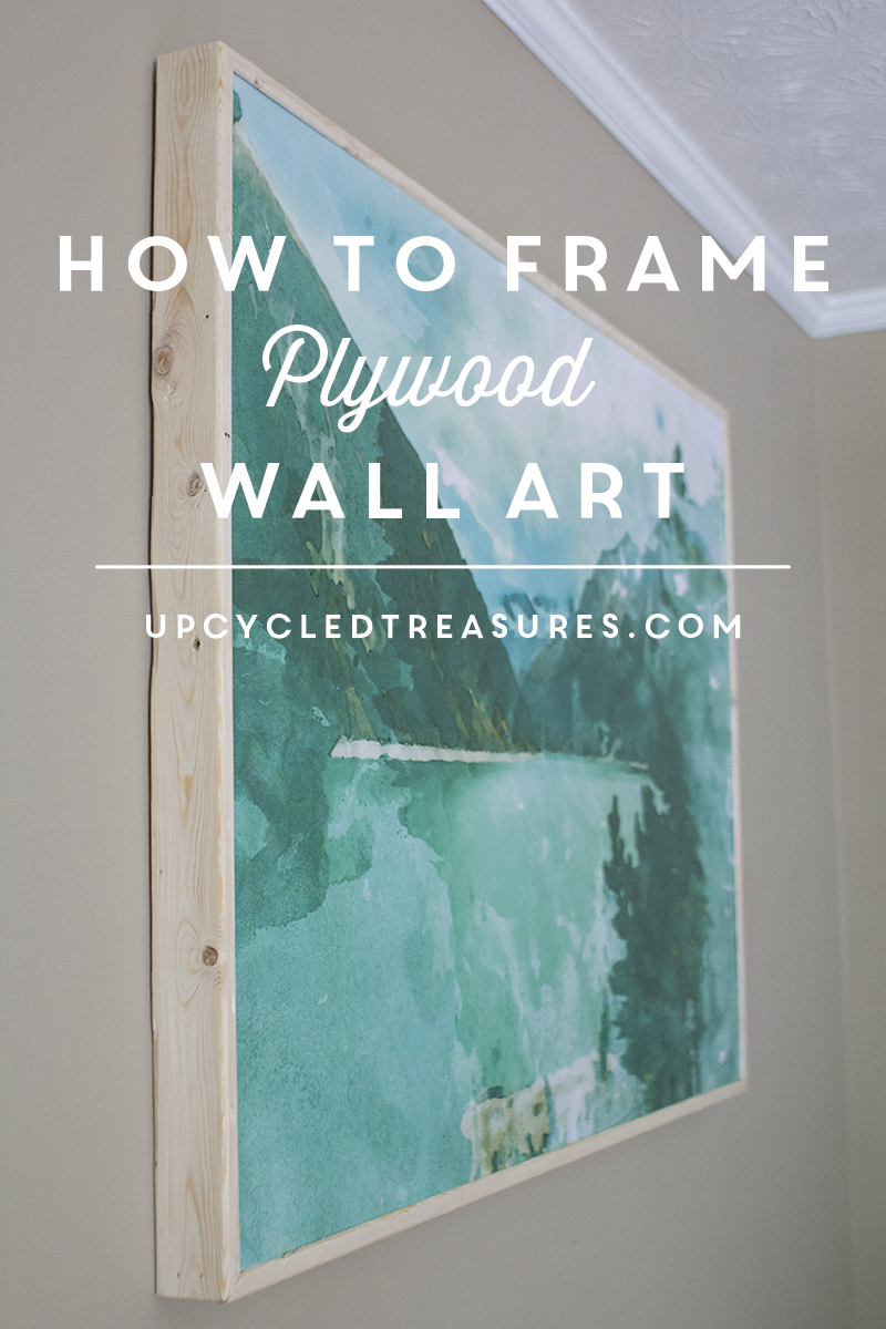 Are you looking for a unique and different way to create wall art? Take a look at how to frame plywood wall art. | MountainModernLife.com