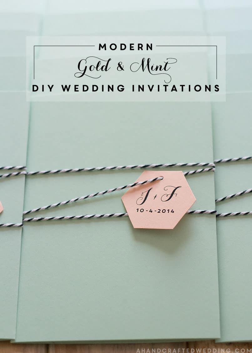 Are you looking to find inspiration for your wedding invitations? Check out these Modern DIY Wedding Invitations | MountainModernLife.com