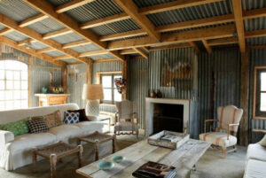 French Farmhouse with Corrugated Metal | One Kind Design