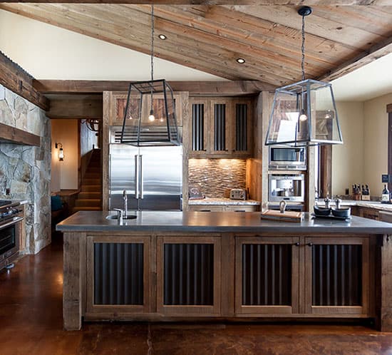 rustic kitchen inspiration corrugated metal interior highcamphome