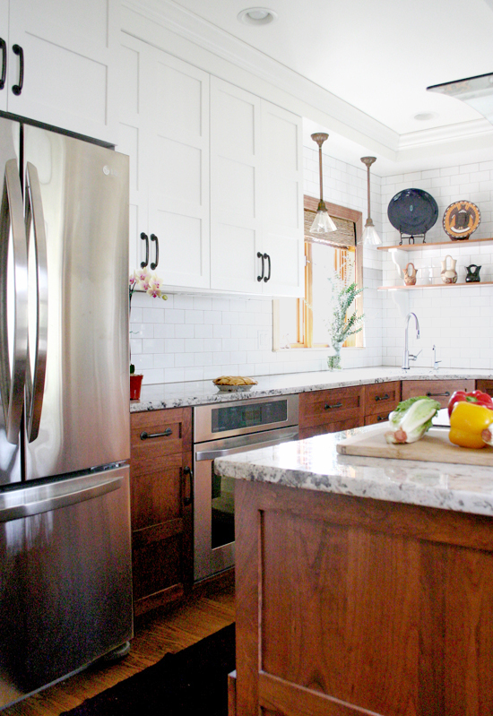 Stunning Kitchen Designs with 2-Toned Cabinets | Craftsman Wood+White Kitchen Reveal | Design Manifest