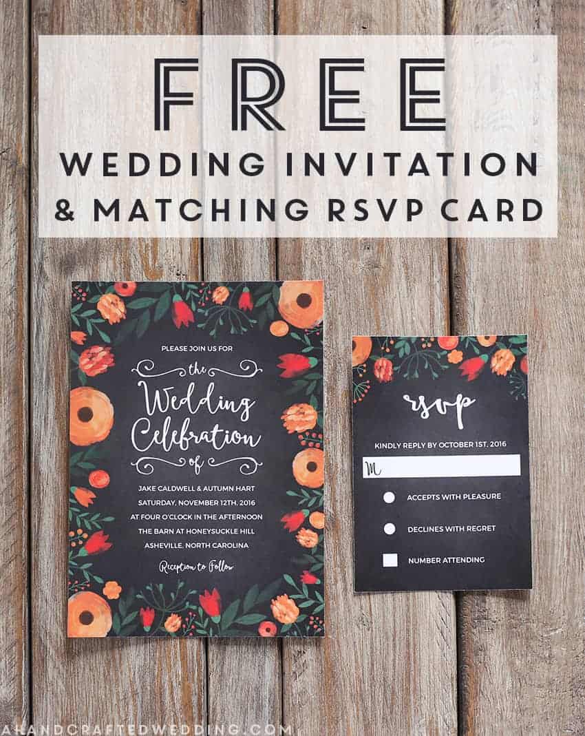 Download and customize this FREE Whimsical Wedding Invitation Template, and then print as many copies as you need! MountainModernLife.com