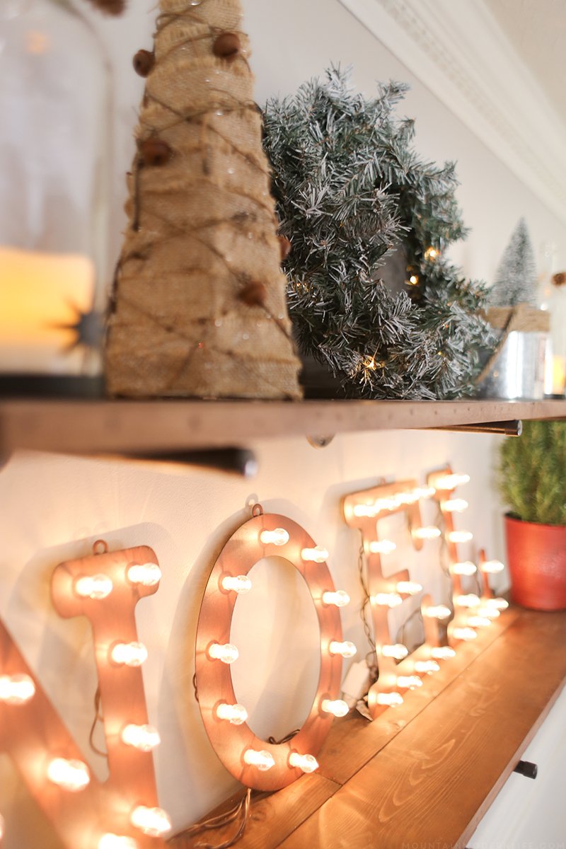 Come see how we created a cozy vibe for the holidays with our dining room Christmas decor! MountainModernLife.com