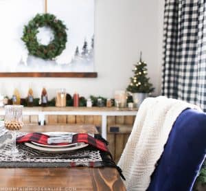 Rustic Cabin-Inspired Christmas Table Decor | MountainModernLife.com