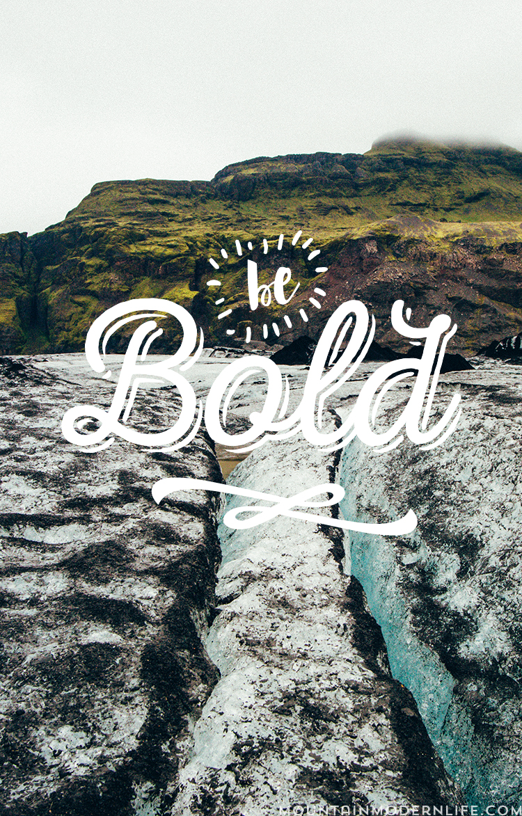 My 2016 Word of the year is BOLD. Picking one word for the year is a powerful way to simplify what you want to achieve. MountainModernLife.com