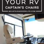 See how easy it is to remove the captain chair from your RV so that you can replace it or move it temporarily for updates | MountainModernLife.com