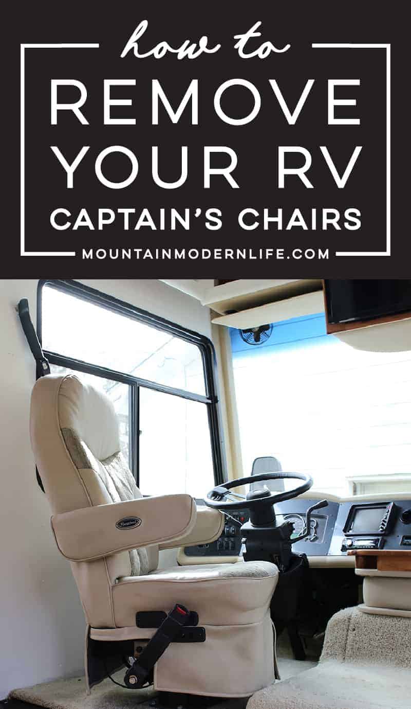 How to Remove RV Captain\'s Chairs