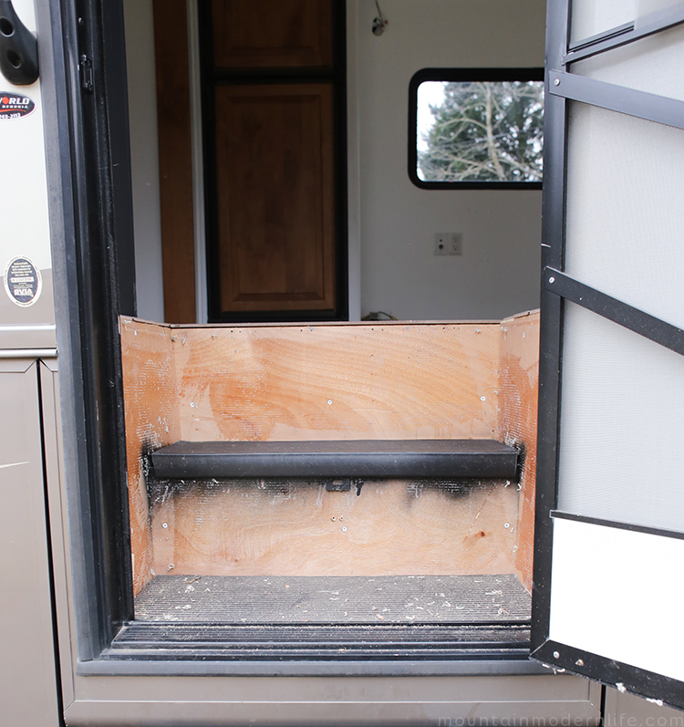 Take a look at the RV Renovation Week 2 Progress Update in our 2008 Allegro Tiffin Openroad 32LA | MountainModernLife.com
