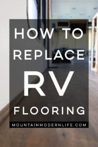 How to Replace RV Flooring - Come see how we removed the stained carpet and replaced it with vinyl plank flooring!