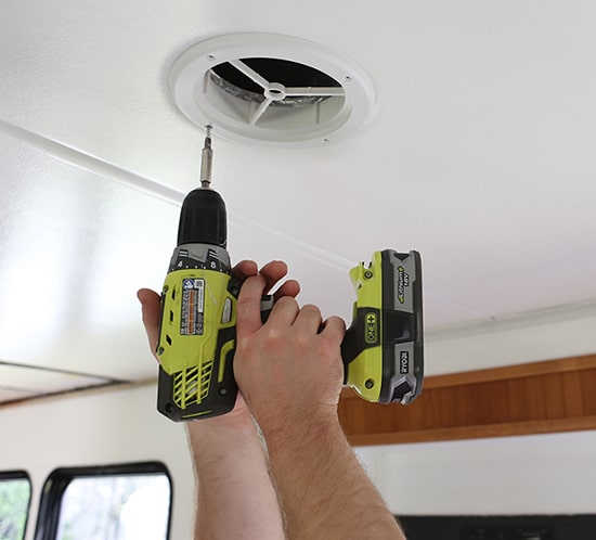 RV Renovation Progress: Painting and Installing the AC Vents
