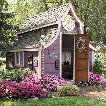 purple garden shed radiant orchid in home decor pantone color of the year 2014