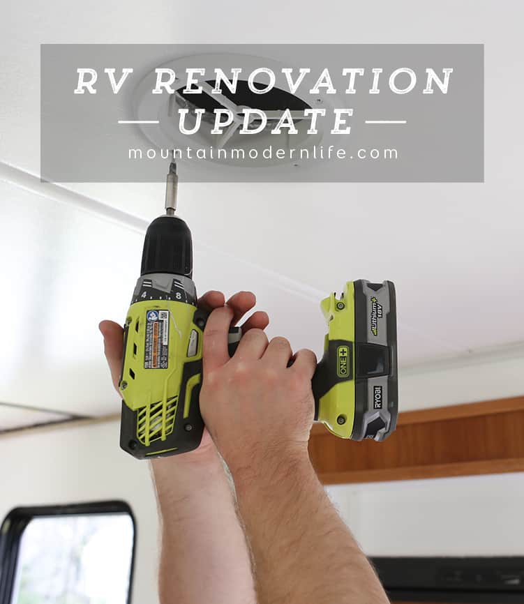 Follow along to see how the renovation is coming along in our Tiffin Allegro Open Road 32LA. RV Renovation Progress Week 4 | MountainModernLife.com