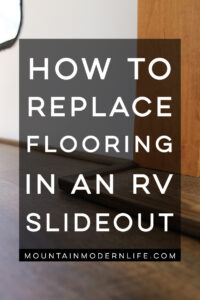 how to replace RV slide out flooring