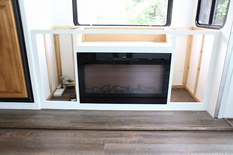 custom media cabinet for electric fireplace