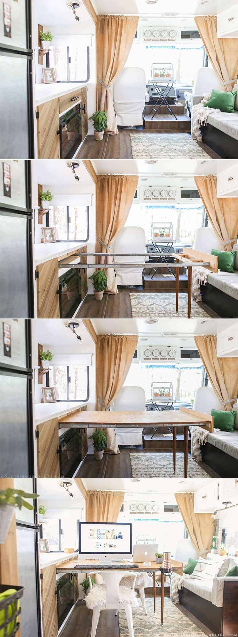 This DIY expanding table can collapse in seconds (and is perfect for RV living!)