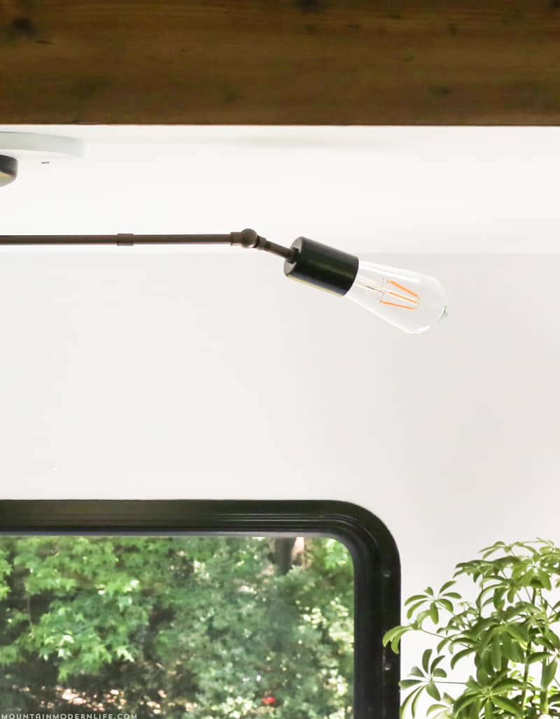 Sneak Peek of the new light fixture I created for our RV | MountainModernLife.com