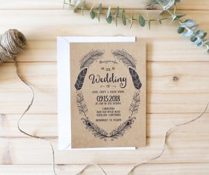 rustic-boho-printable-wedding-invitation-mountainmodernlife.com