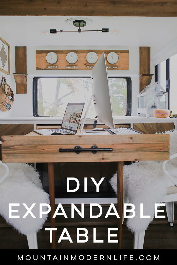 DIY expandable table (that\'s hidden when not in use)