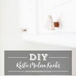Save money while at the same time adding character to your home by creating these rustic modern DIY cabinet knobs! MountainModernLife.com