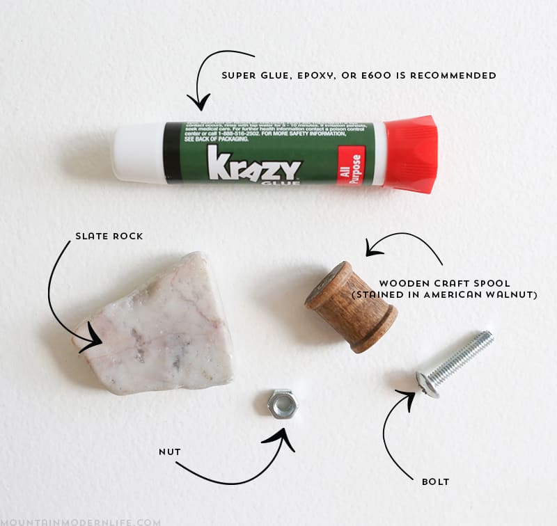Save money while at the same time adding character to your home by creating these rustic modern DIY cabinet knobs! MountainModernLife.com