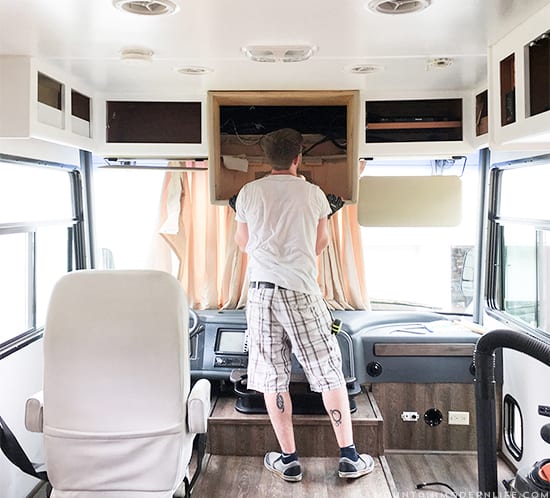 How to Remove the TV from the front of Your RV