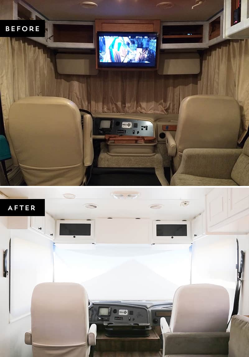 Whether you want to replace or simply remove the tv from the front of your coach, here are some tips on how to remove the TV from the front of your RV. It's easier than you think! MountainModernLife.com