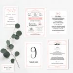 Printable Blush Pink Wedding Invitation Set | MountainModernLife.com